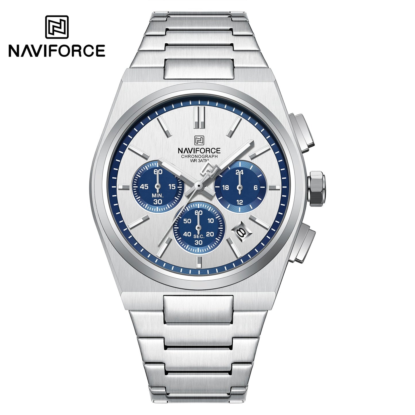 Naviforce Acero Cronógrafo Ref NF8048G