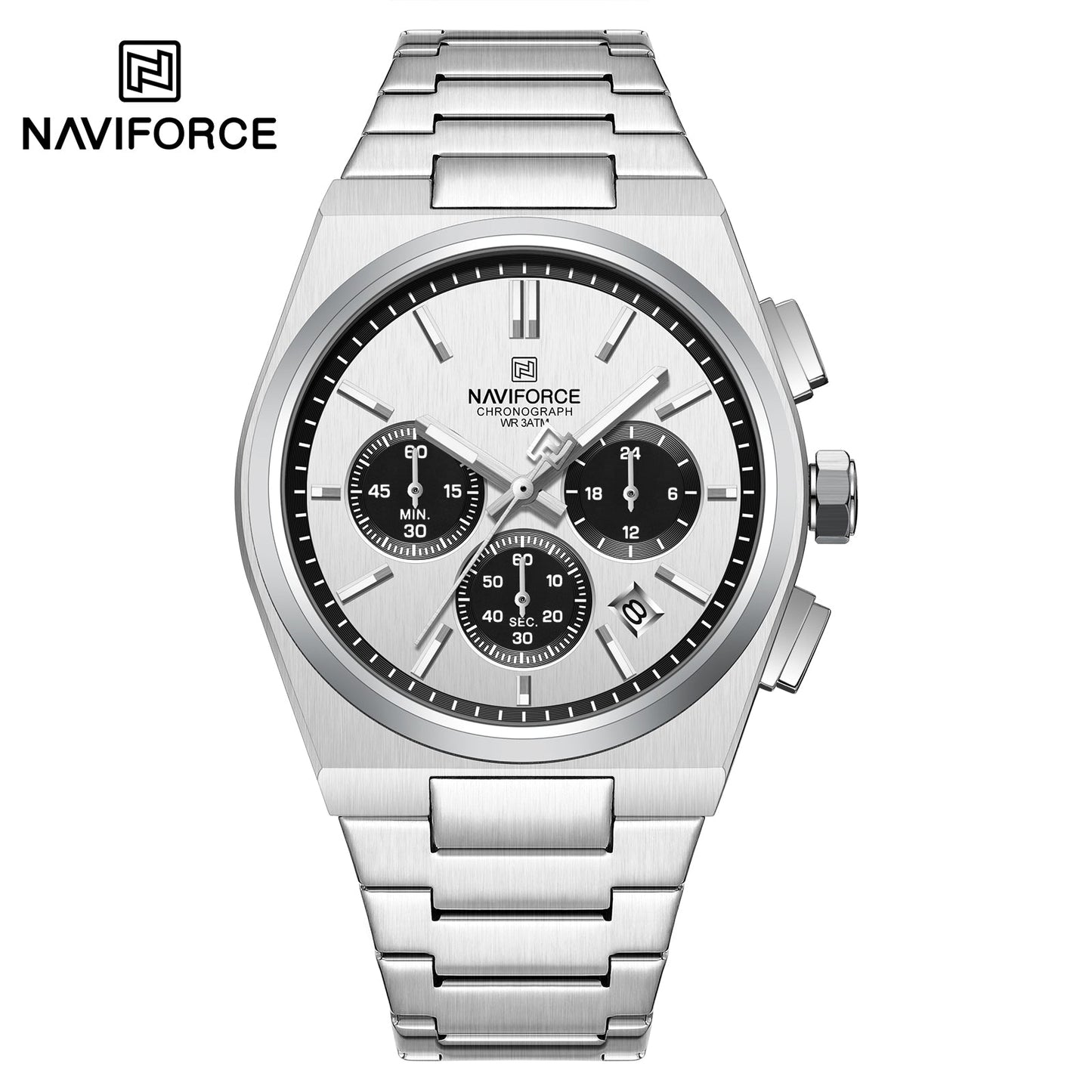 Naviforce Acero Cronógrafo Ref NF8048G