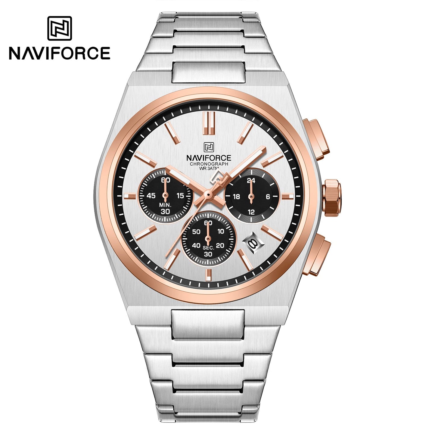 Naviforce Acero Cronógrafo Ref NF8048G