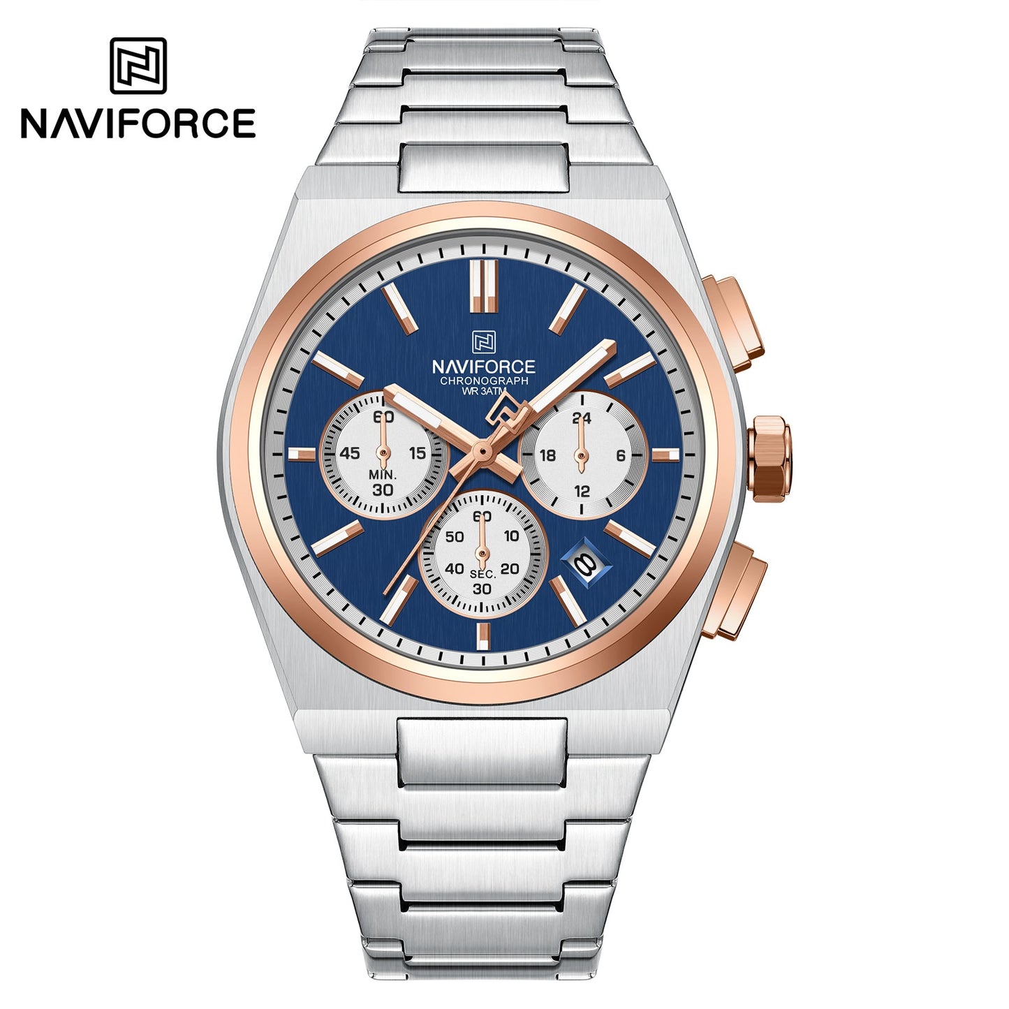 Naviforce Acero Cronógrafo Ref NF8048G