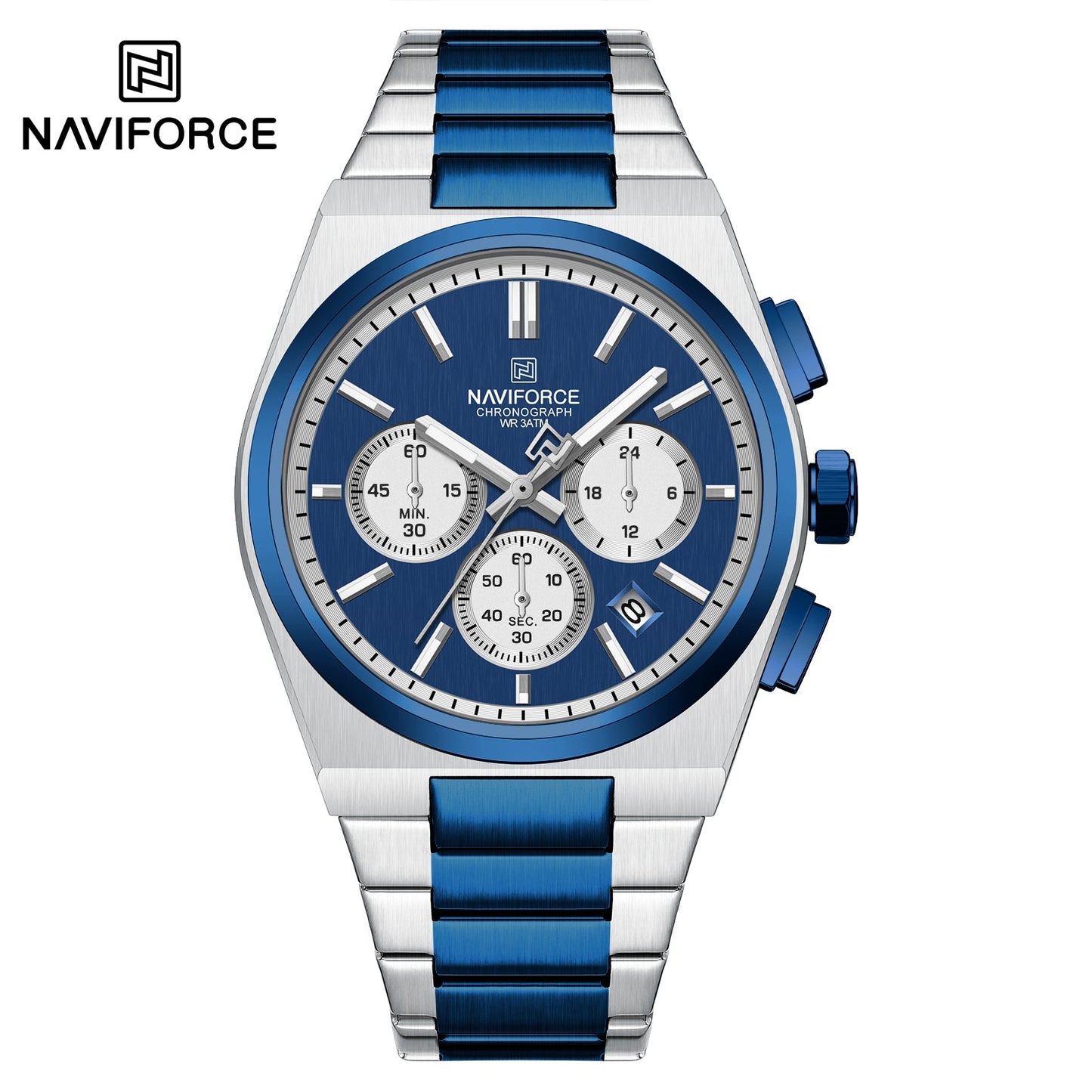 Naviforce Acero Cronógrafo Ref NF8048G
