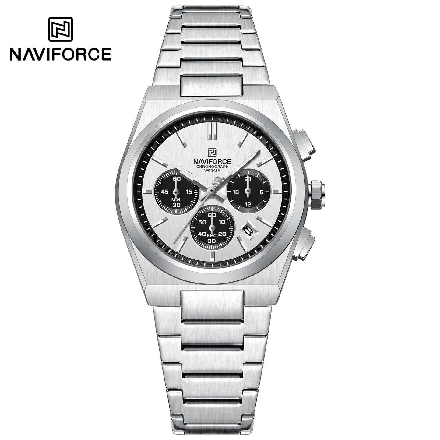 Naviforce Acero Cronógrafo Dama Ref NF8048L