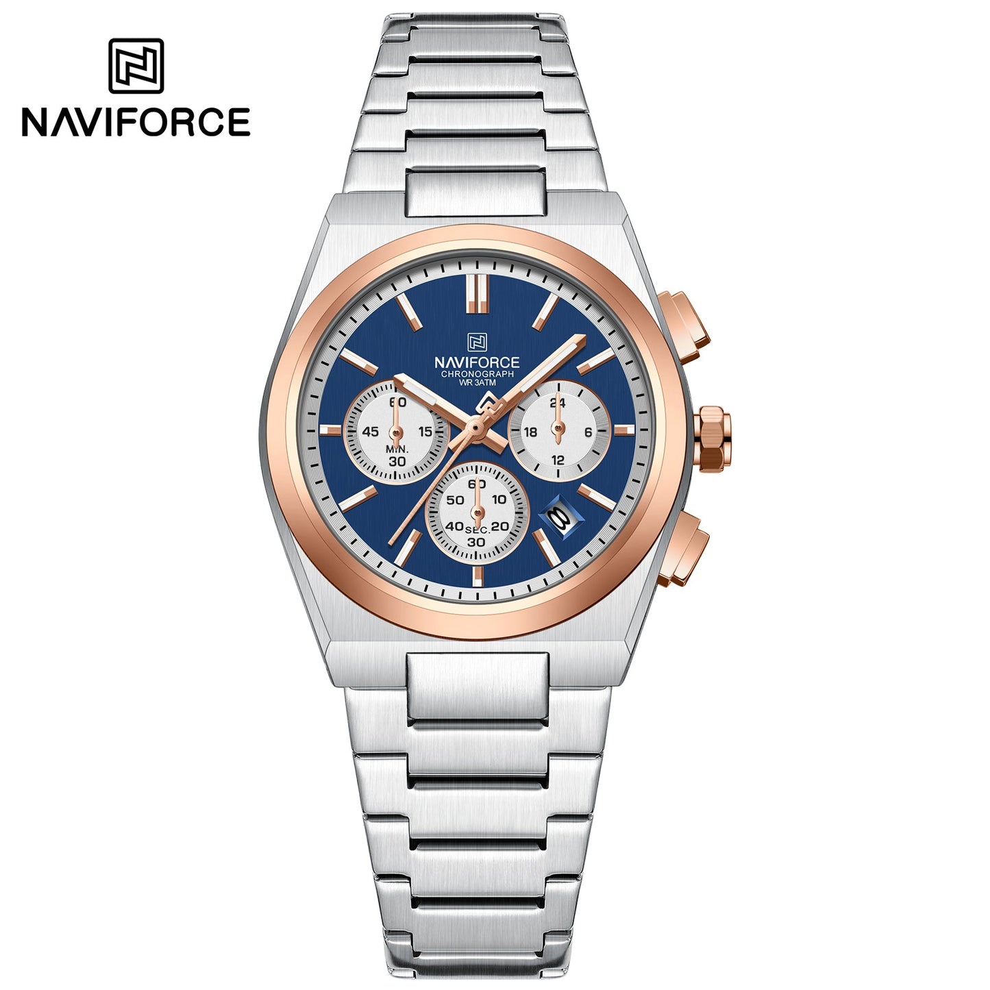Naviforce Acero Cronógrafo Dama Ref NF8048L