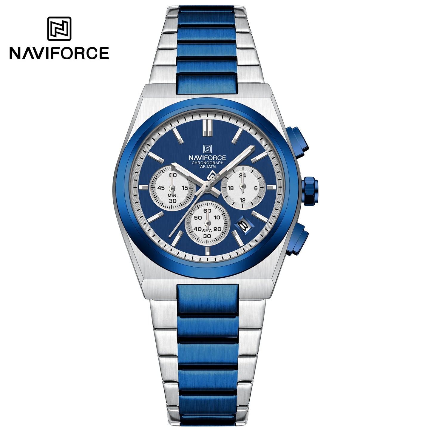 Naviforce Acero Cronógrafo Dama Ref NF8048L