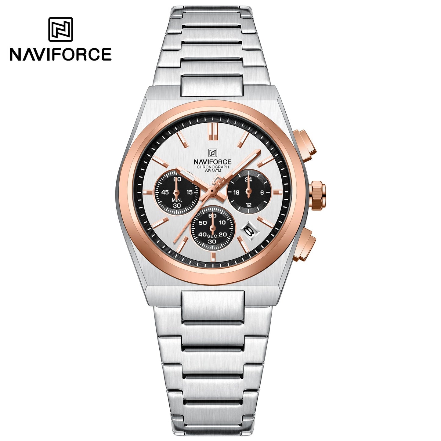 Naviforce Acero Cronógrafo Dama Ref NF8048L
