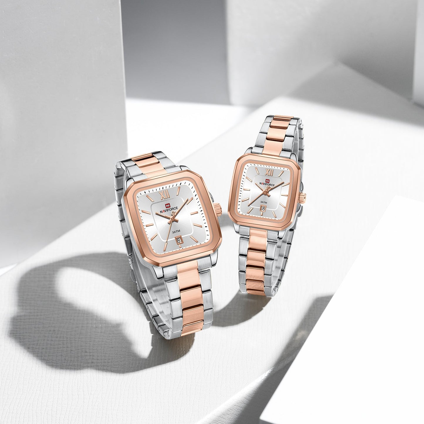Naviforce Pareja Acero Calendario Ref NF9239