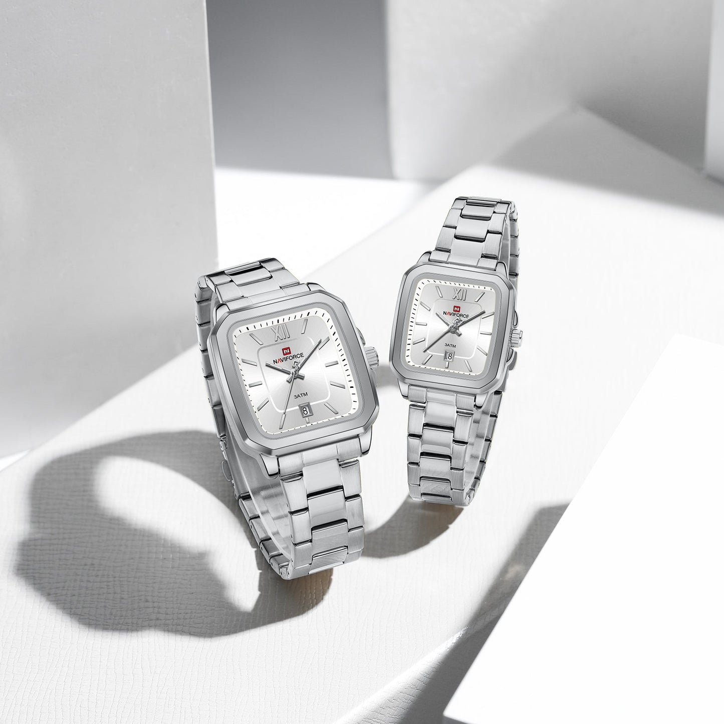 Naviforce Pareja Acero Calendario Ref NF9239