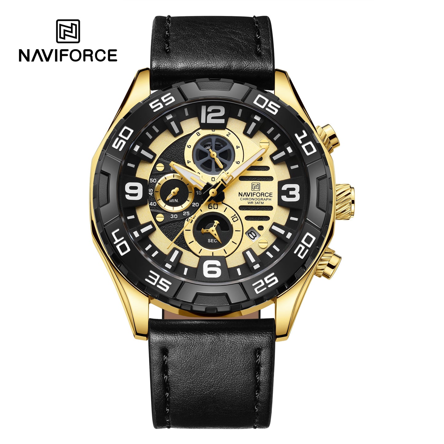 Naviforce Cuero Cronógrafo Ref NF8043