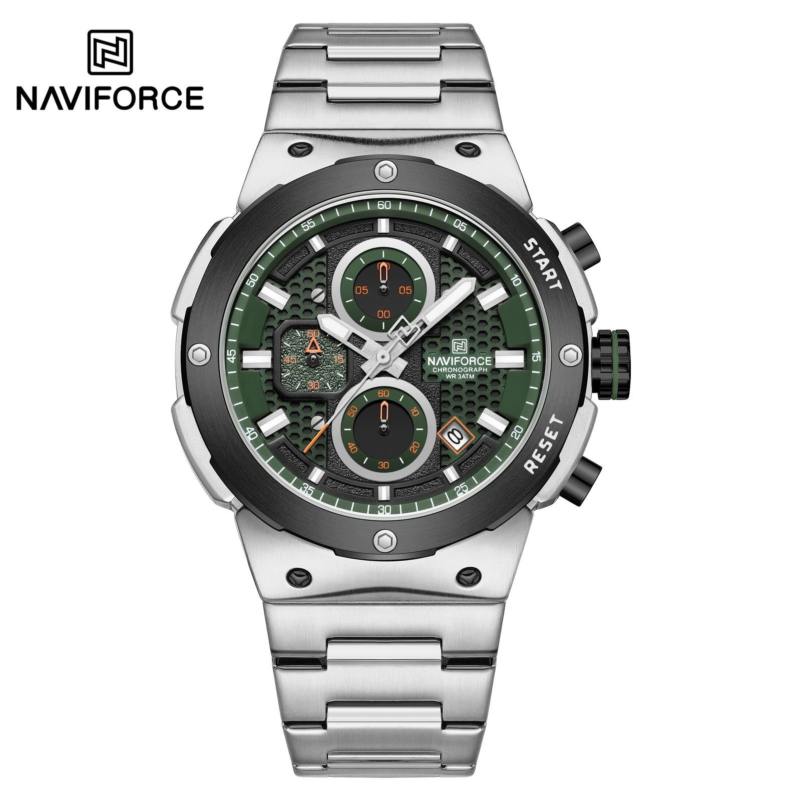 Naviforce Acero Cronografo Funcional Ref NF8072