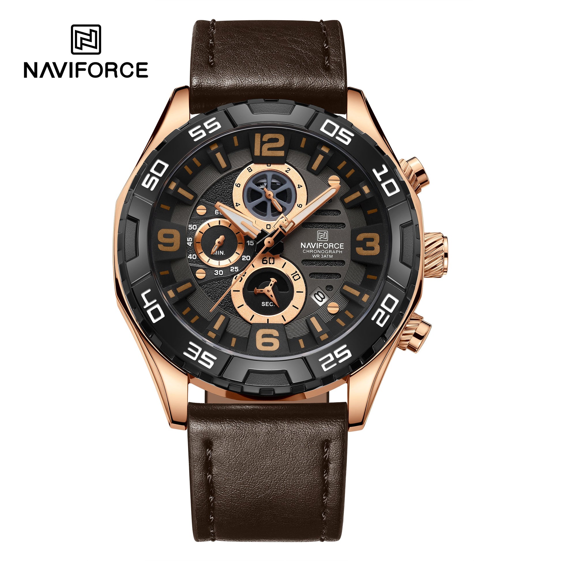 Naviforce Cuero Cronógrafo Ref NF8043