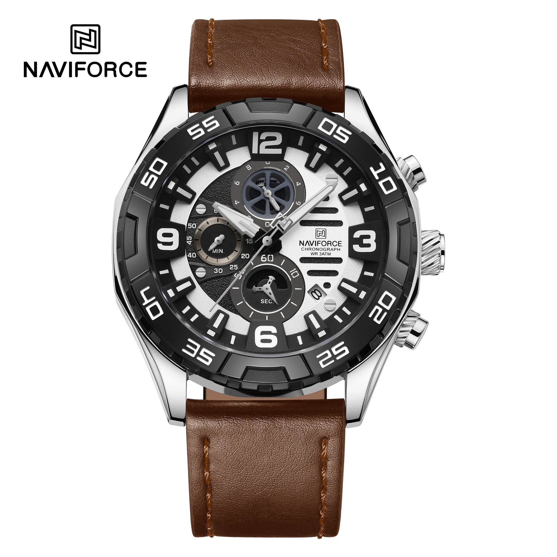 Naviforce Cuero Cronógrafo Ref NF8043