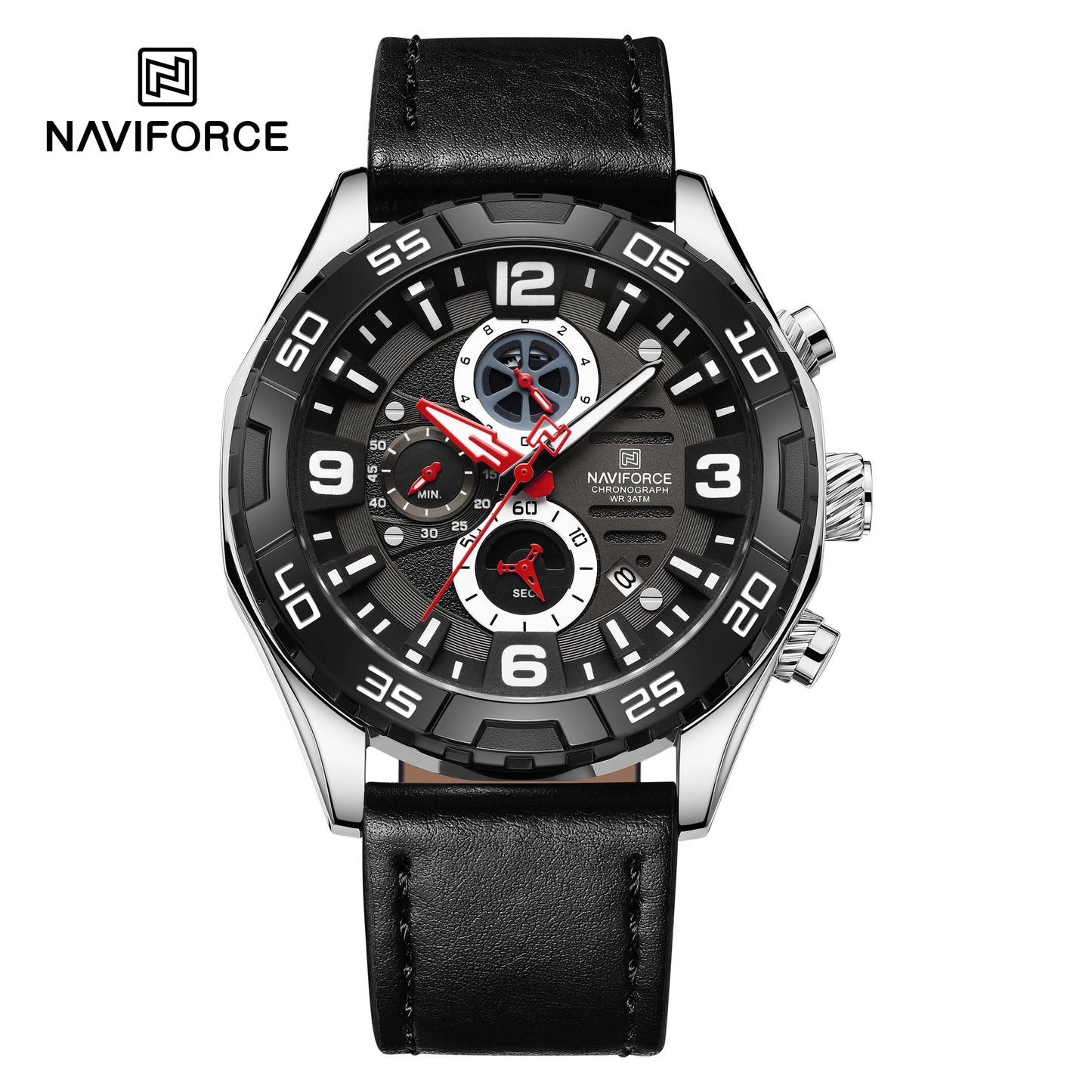 Naviforce Cuero Cronógrafo Ref NF8043