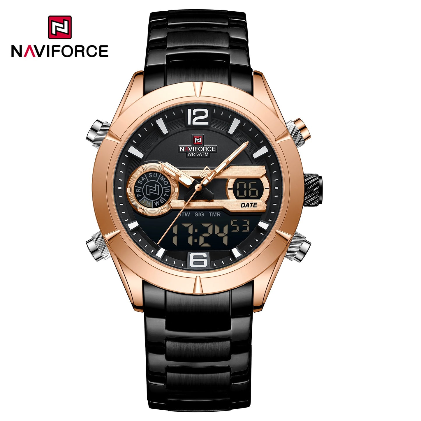 Naviforce Acero Doble Hora Ref NF9232