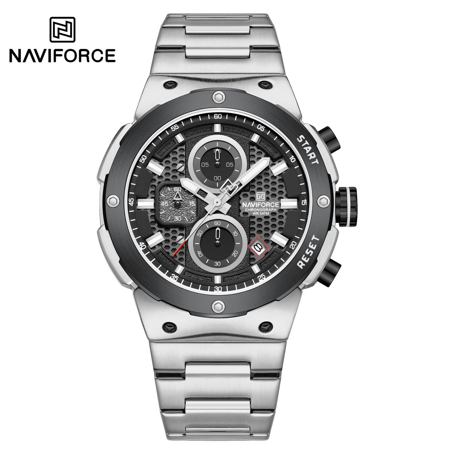 Naviforce Acero Cronografo Funcional Ref NF8072