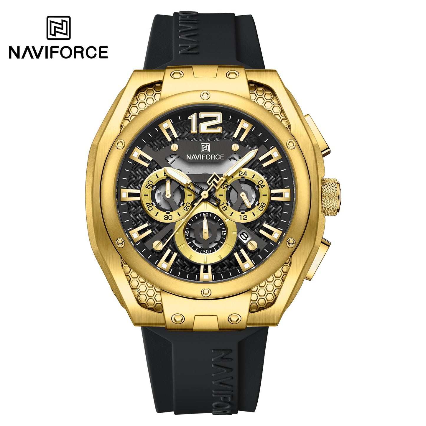 Naviforce Goma Cronógrafo Ref NF8063