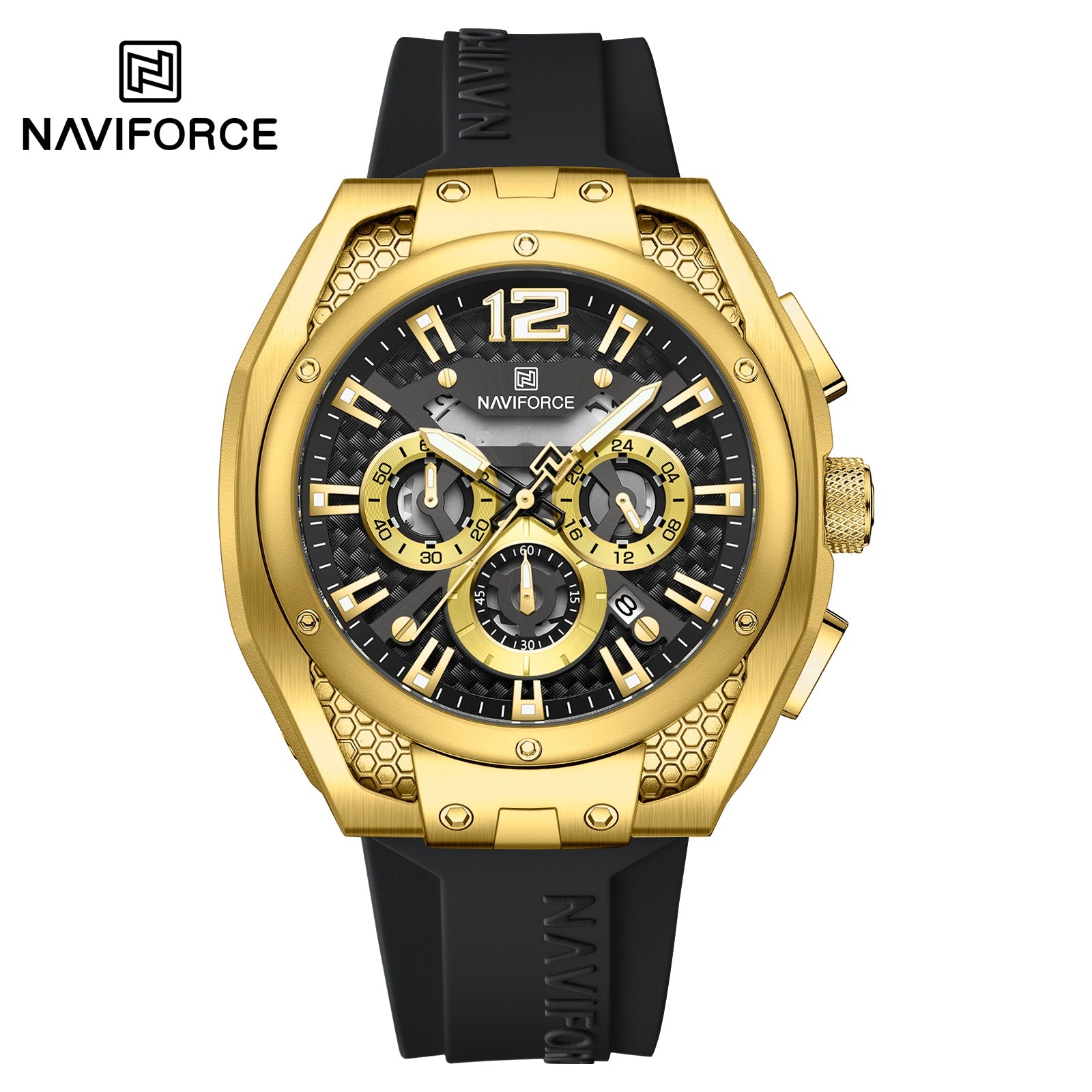 Naviforce Goma Cronógrafo Ref NF8063