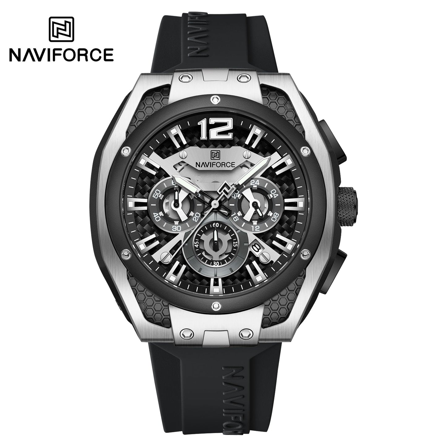 Naviforce Goma Cronógrafo Ref NF8063