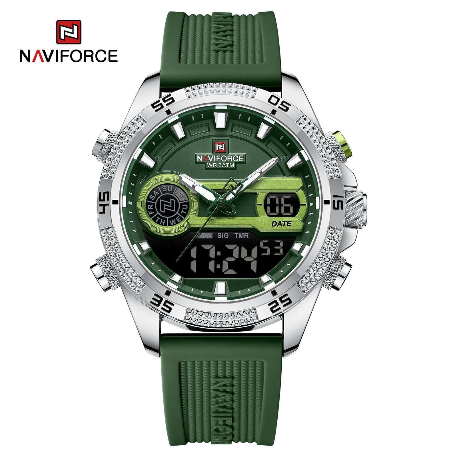 Naviforce Cuero Doble Hora Ref NF9223