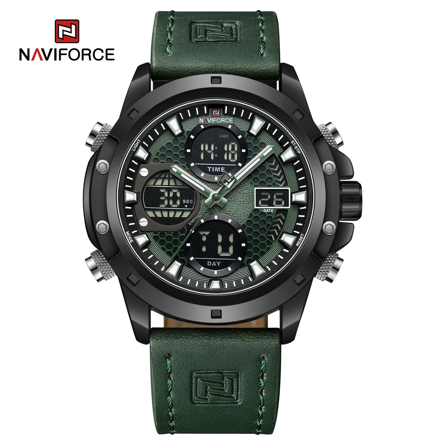 Naviforce Cuero Doble Hora Ref NF9225