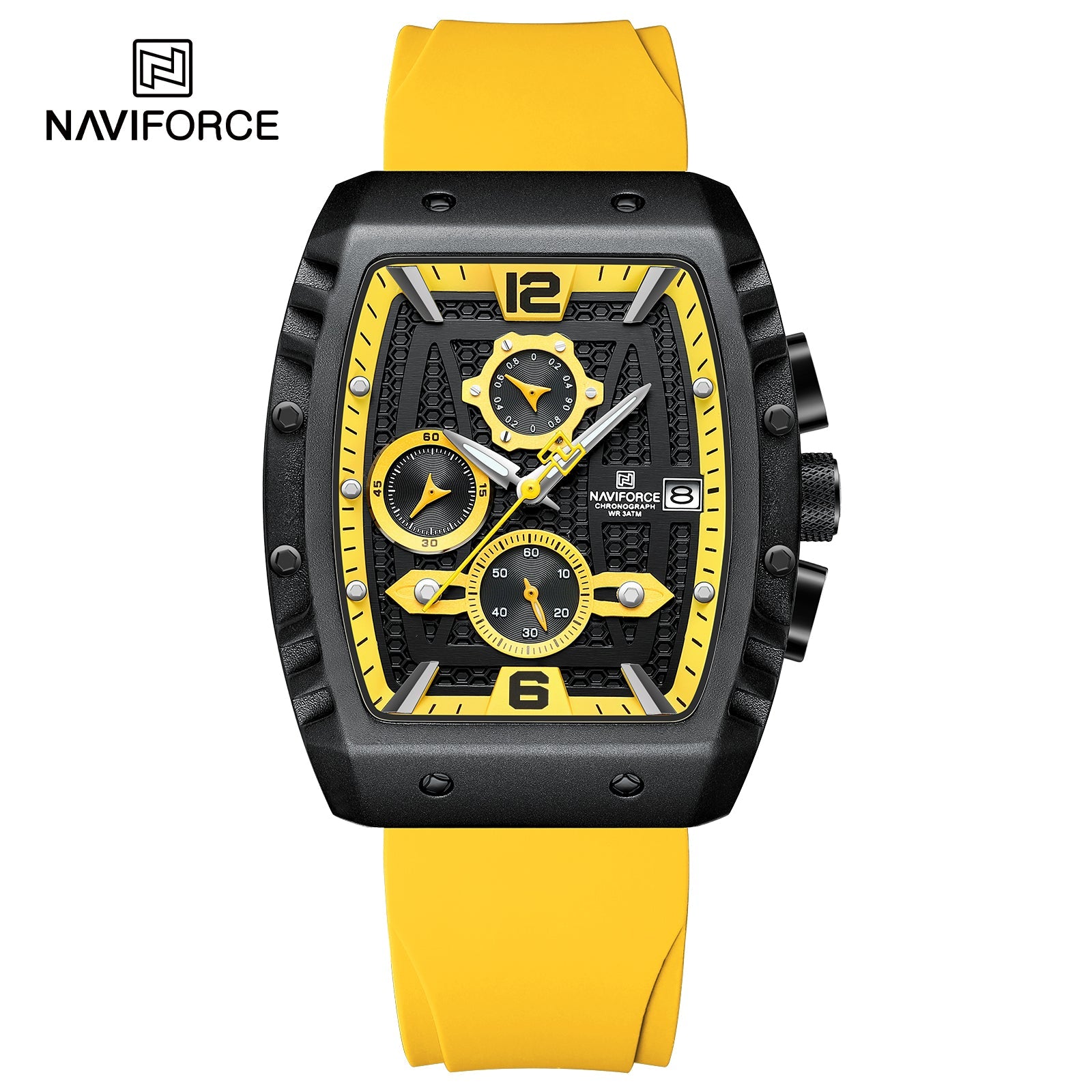 Naviforce Goma Cronógrafo Ref NF8025T