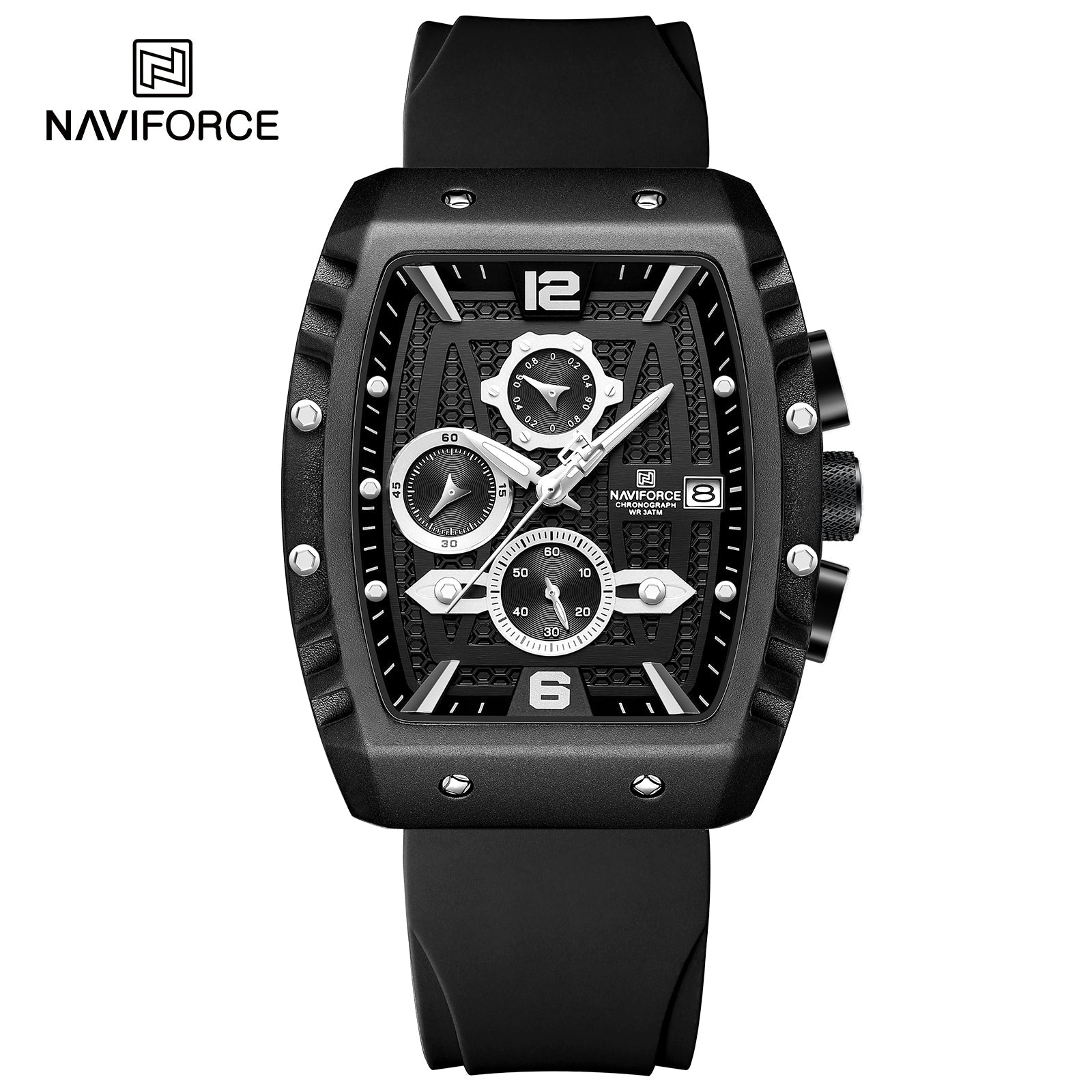 Naviforce Goma Cronógrafo Ref NF8025T