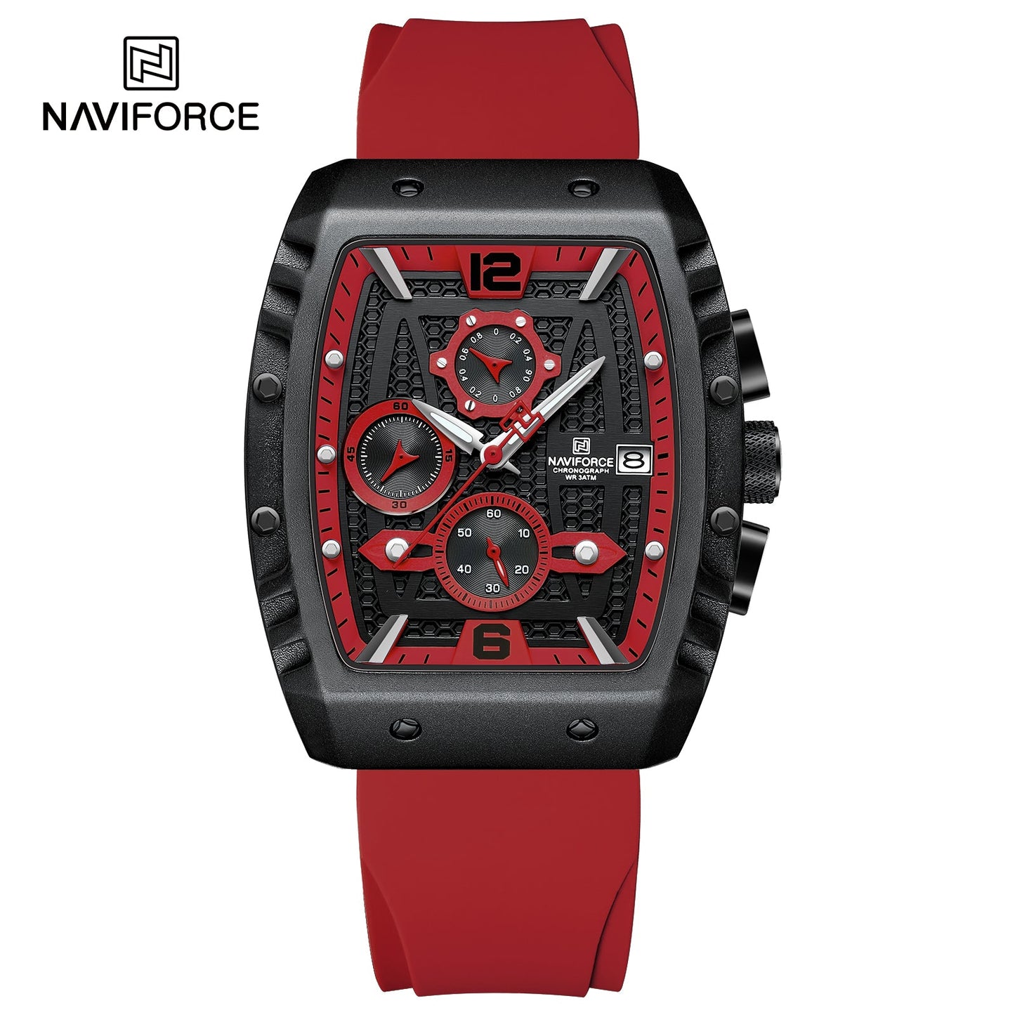 Naviforce Goma Cronógrafo Ref NF8025T