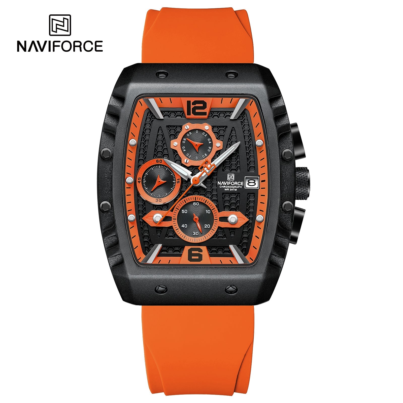 Naviforce Goma Cronógrafo Ref NF8025T