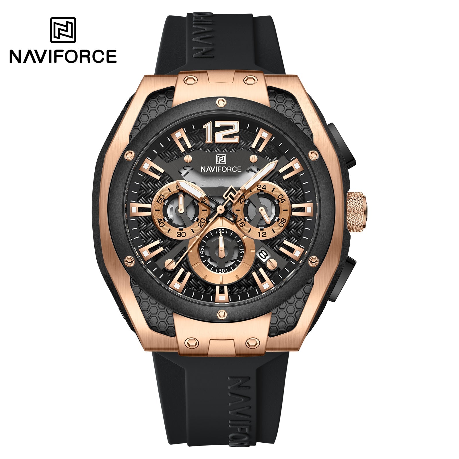 Naviforce Goma Cronógrafo Ref NF8063