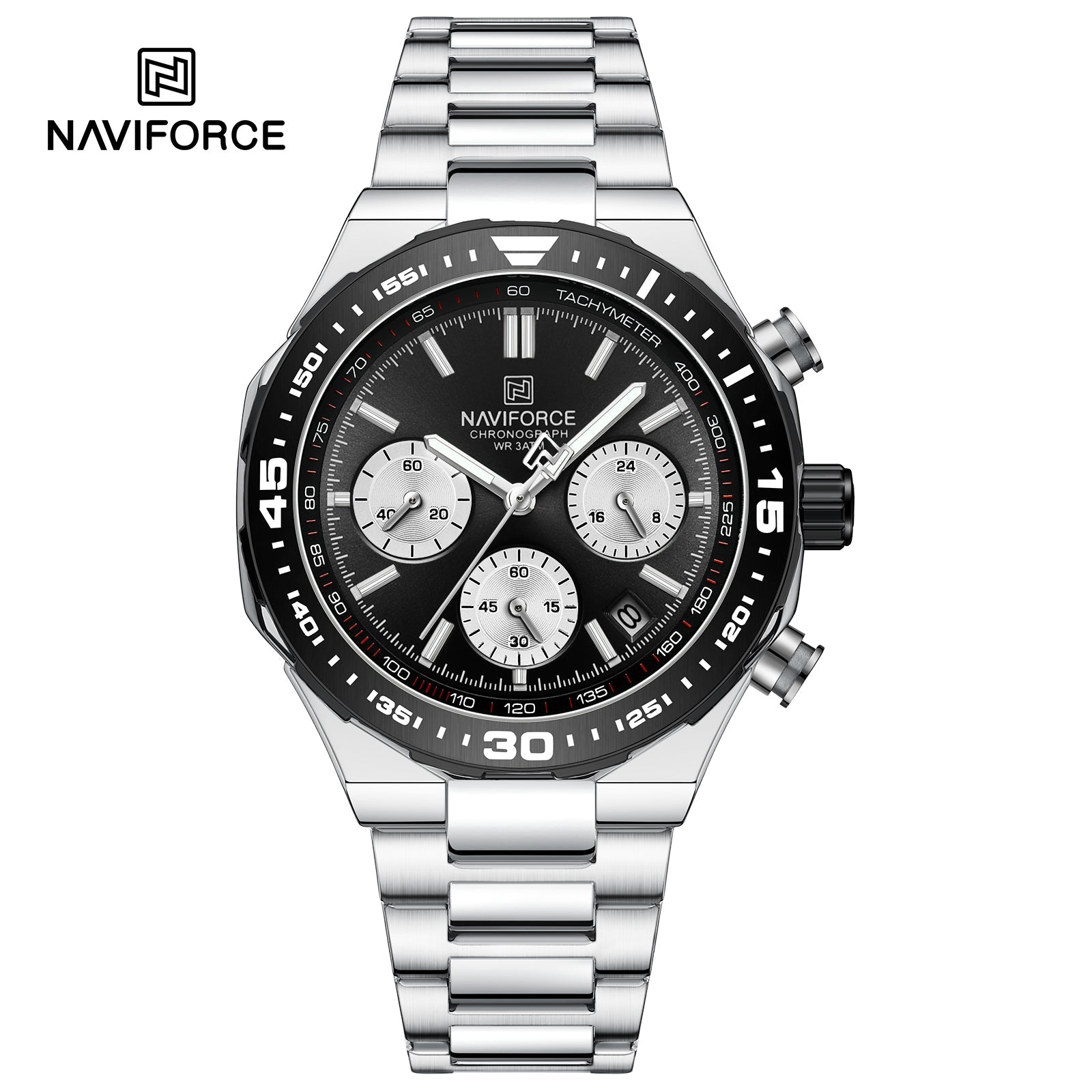 Naviforce Acero Cronógrafo Ref NF8049