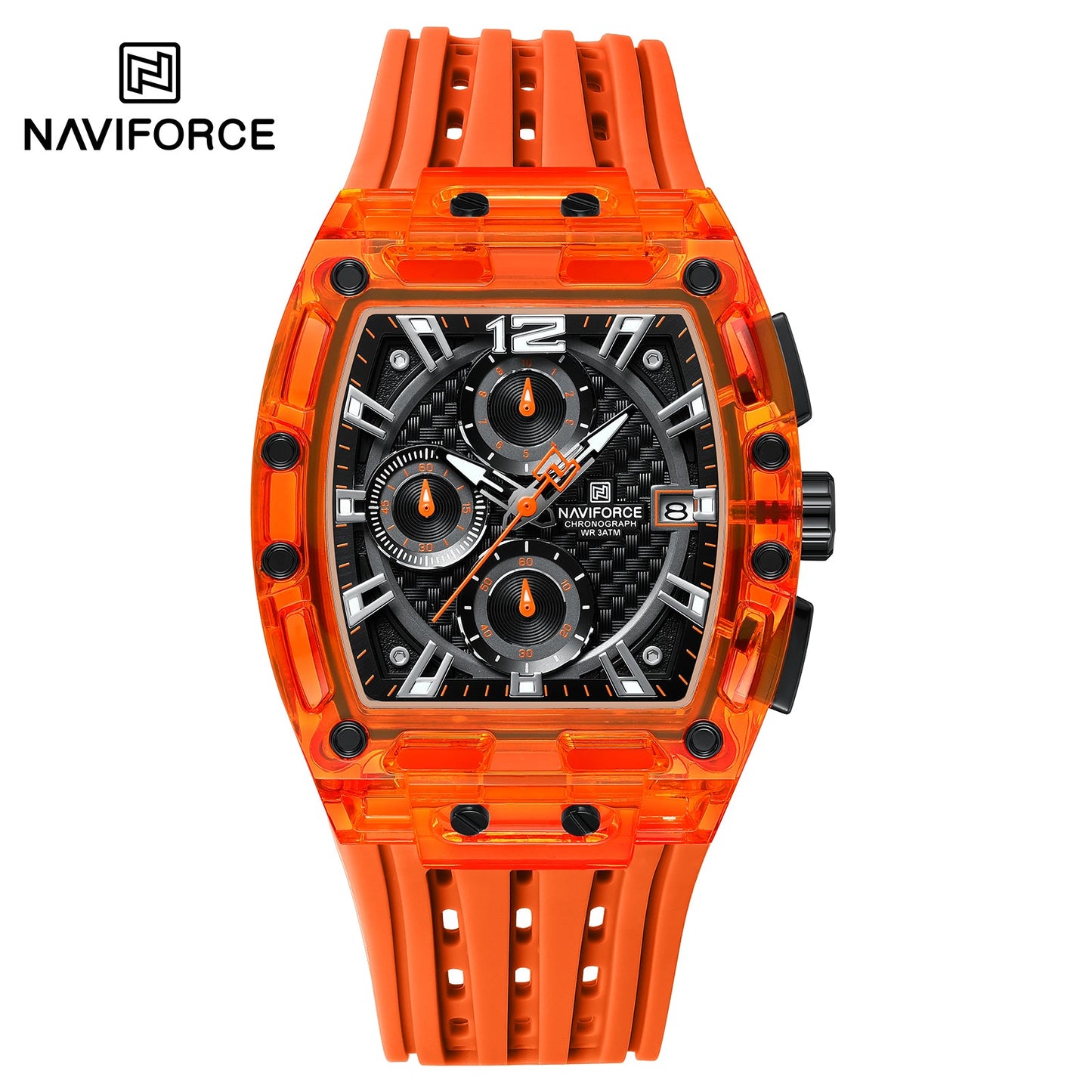 Naviforce Silicona Cronógrafo Ref NF7105