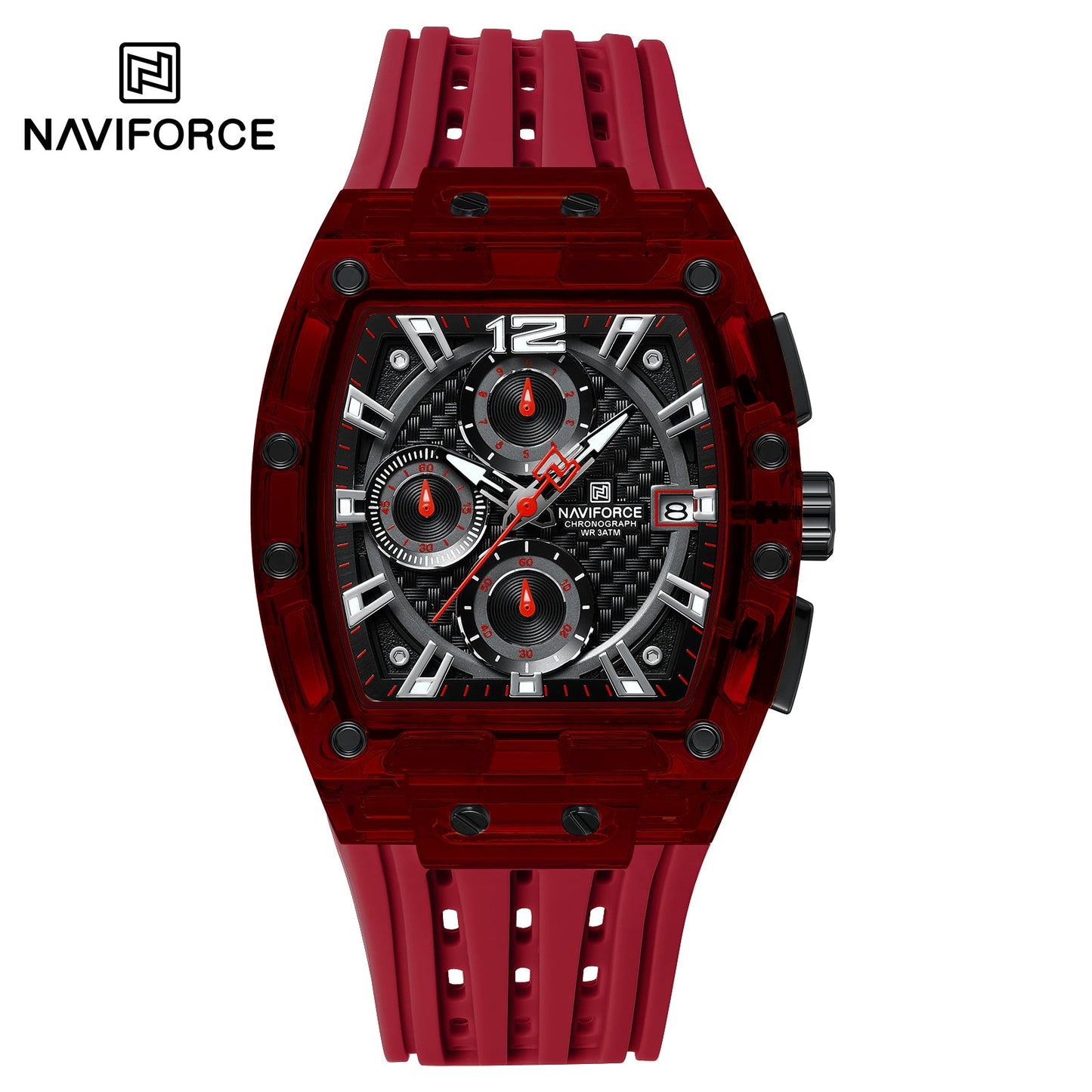 Naviforce Silicona Cronógrafo Ref NF7105