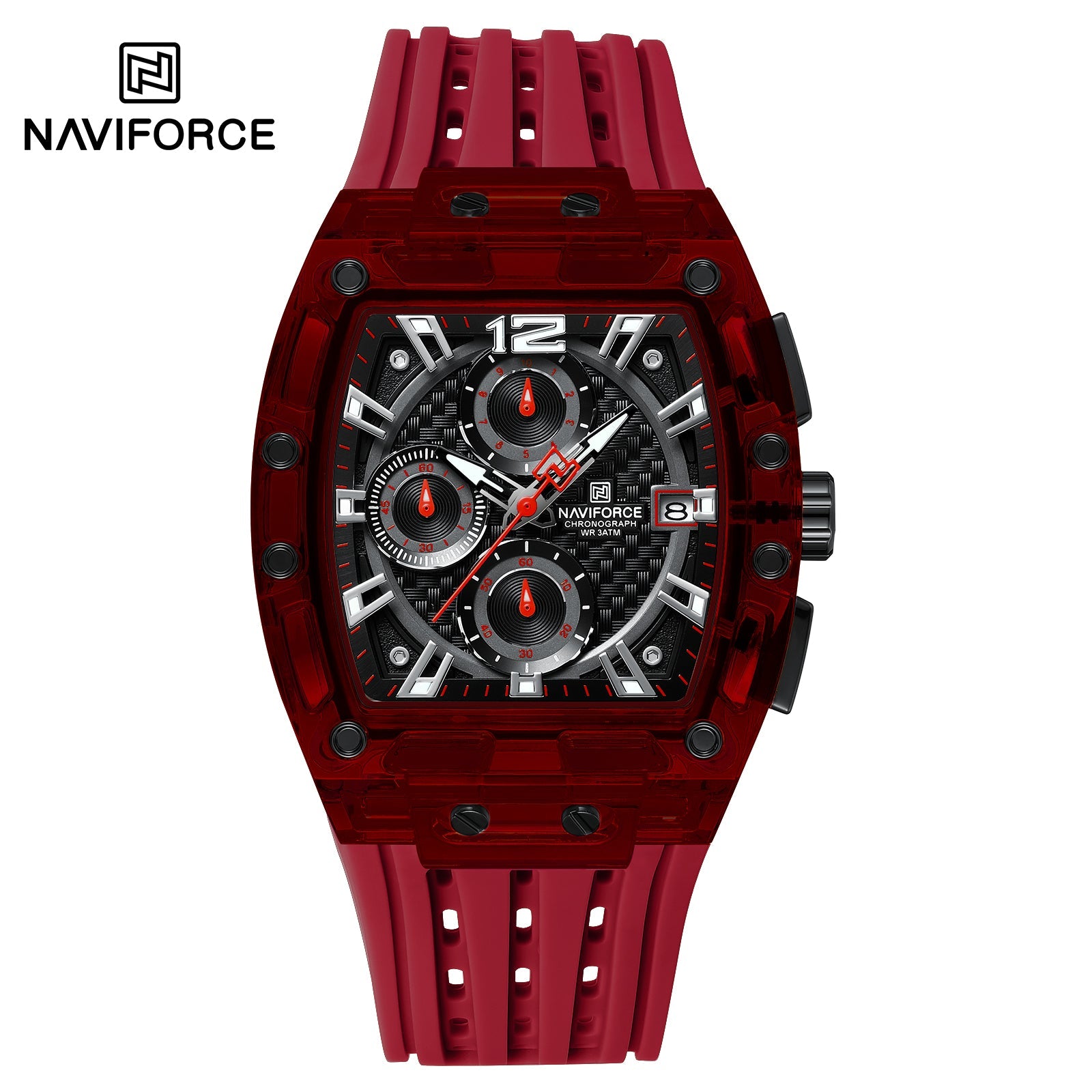 Naviforce Silicona Cronógrafo Ref NF7105
