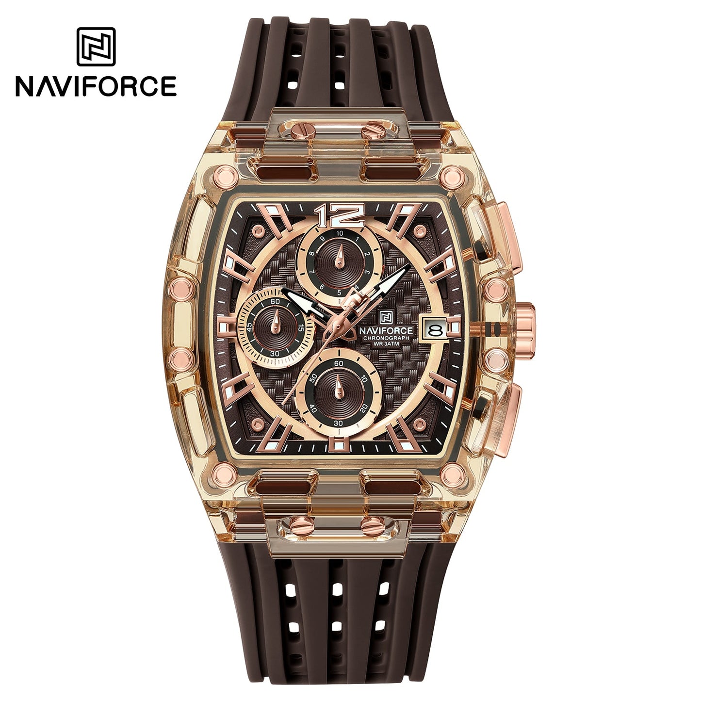 Naviforce Silicona Cronógrafo Ref NF7105