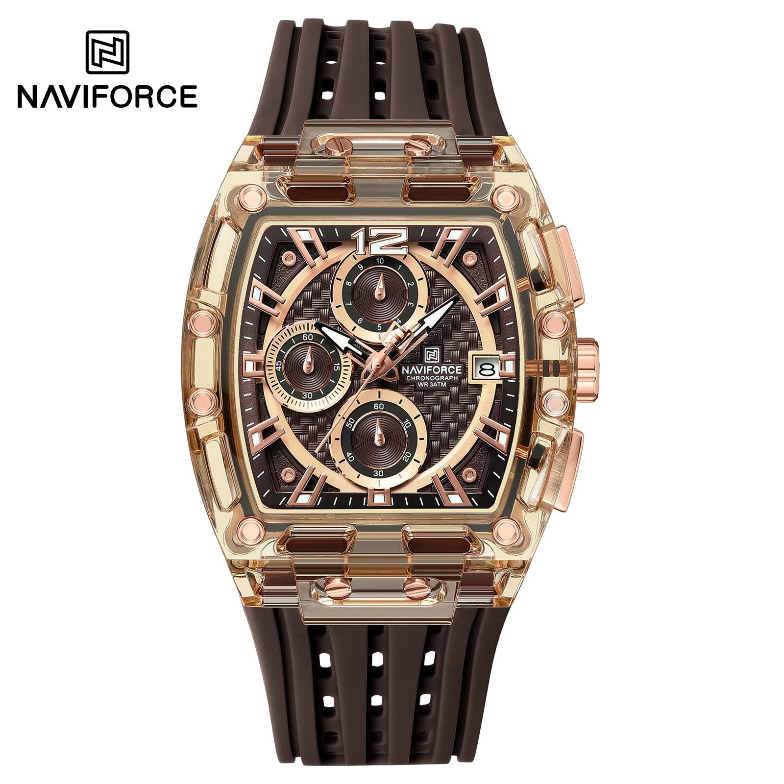 Naviforce Silicona Cronógrafo Ref NF7105