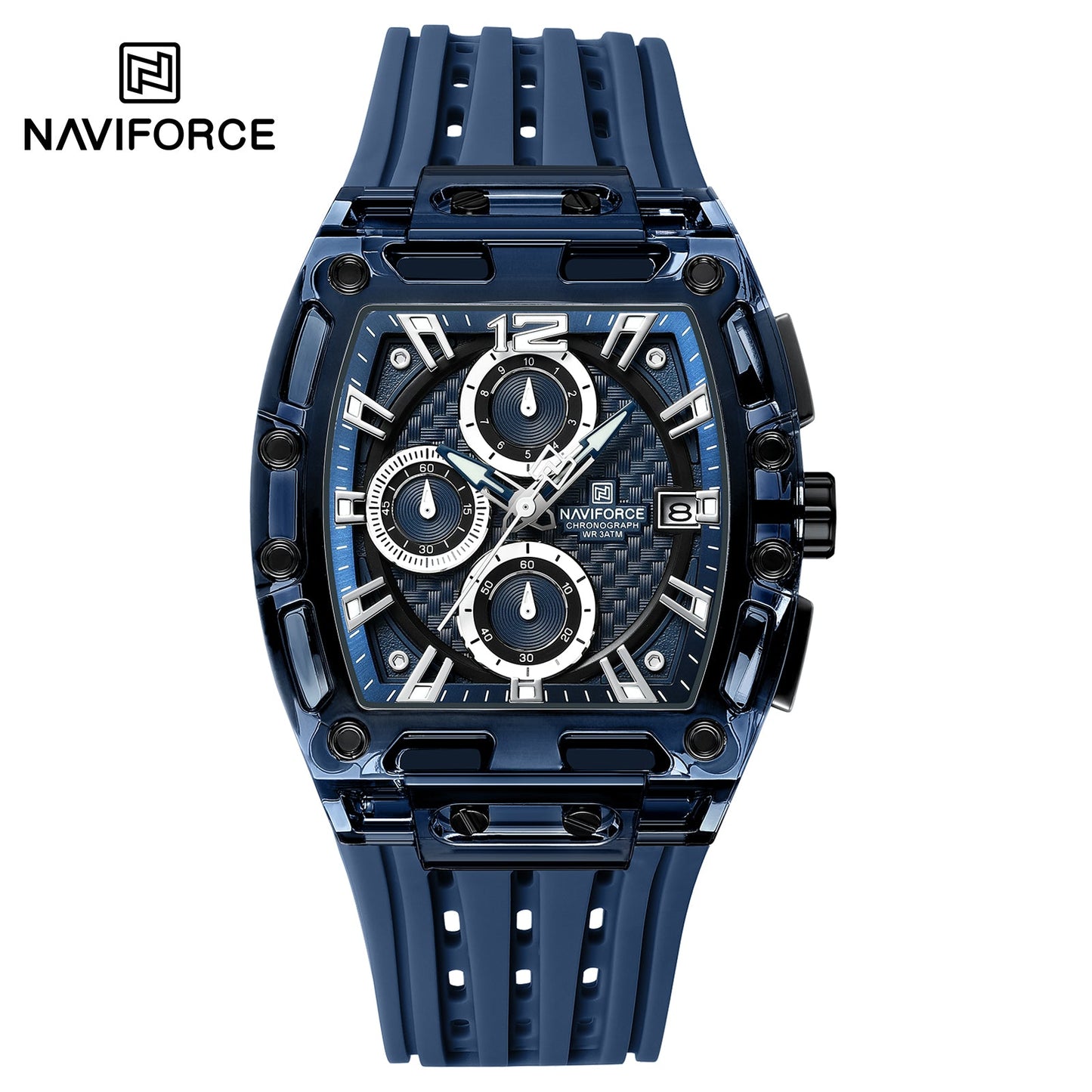 Naviforce Silicona Cronógrafo Ref NF7105