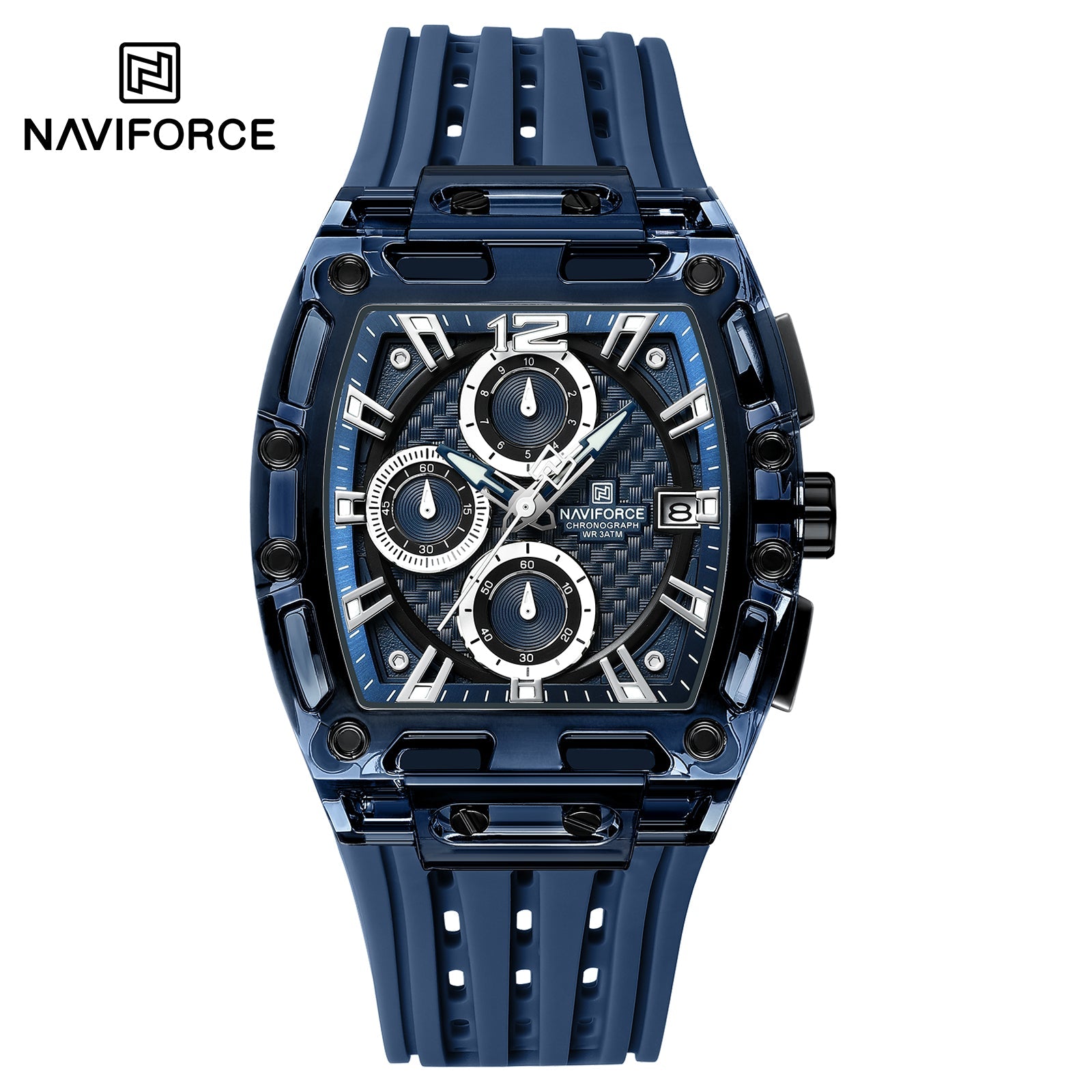 Naviforce Silicona Cronógrafo Ref NF7105