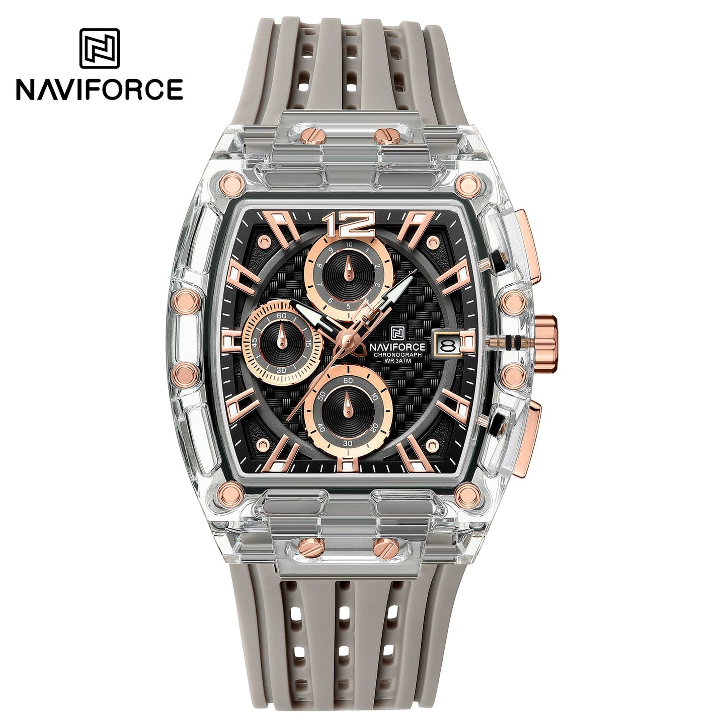 Naviforce Silicona Cronógrafo Ref NF7105