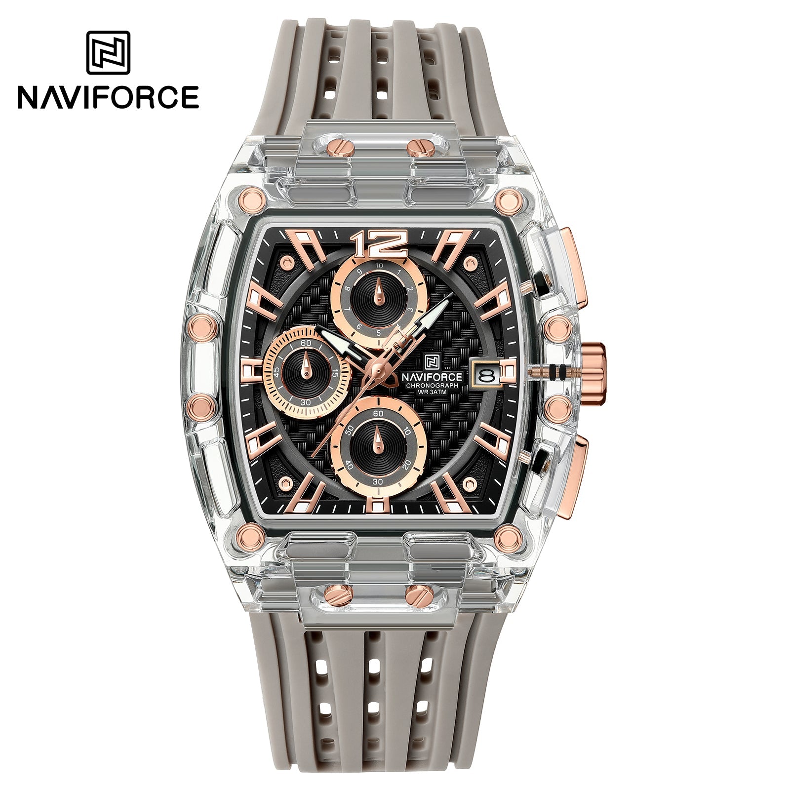 Naviforce Silicona Cronógrafo Ref NF7105