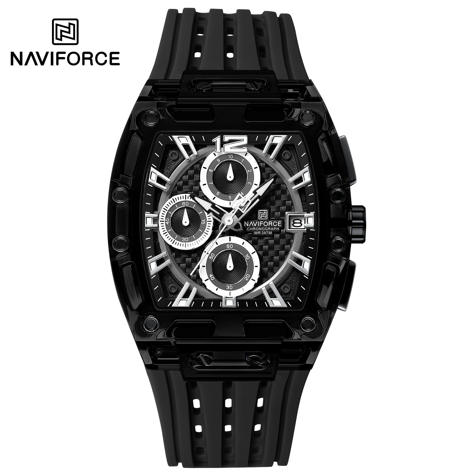 Naviforce Silicona Cronógrafo Ref NF7105