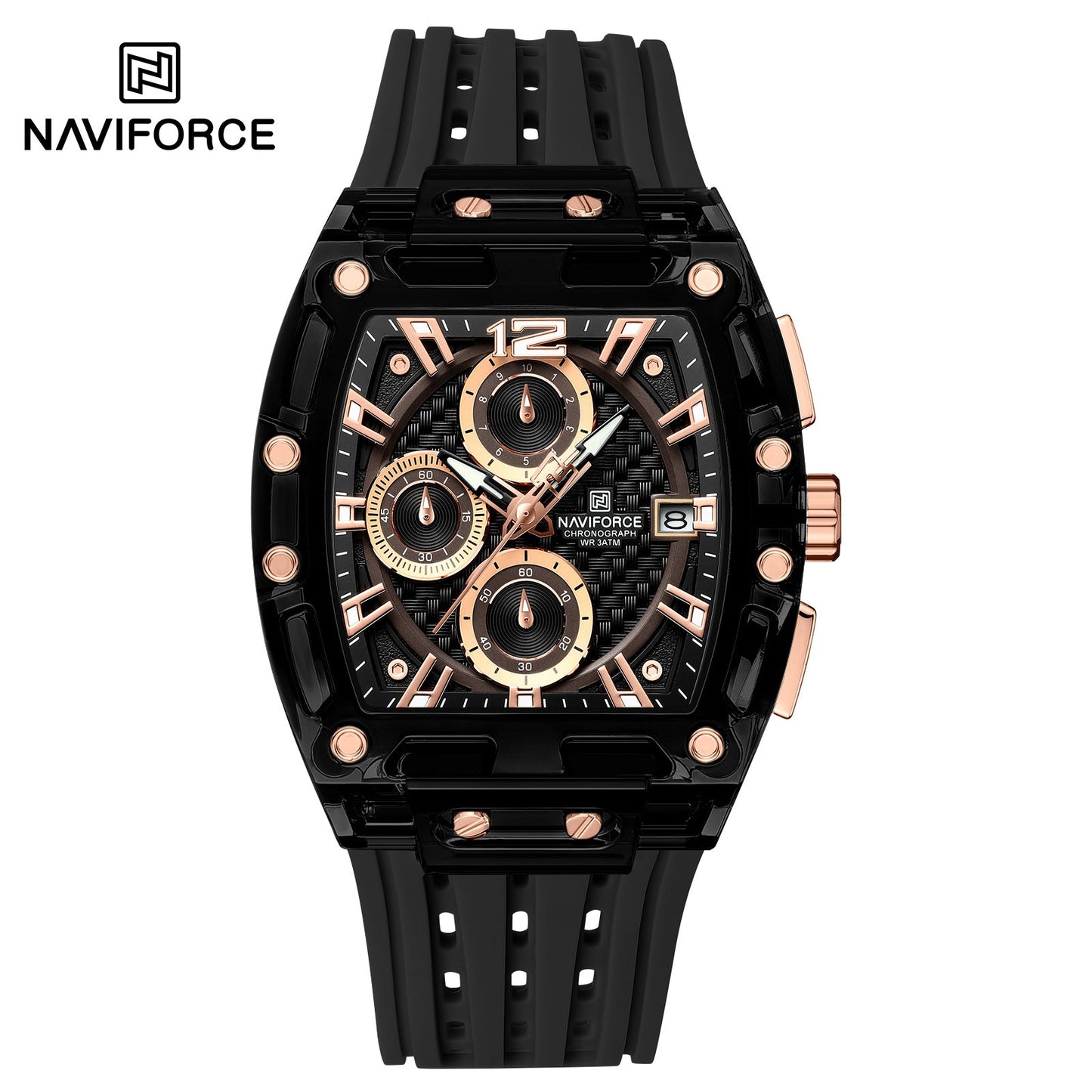 Naviforce Silicona Cronógrafo Ref NF7105