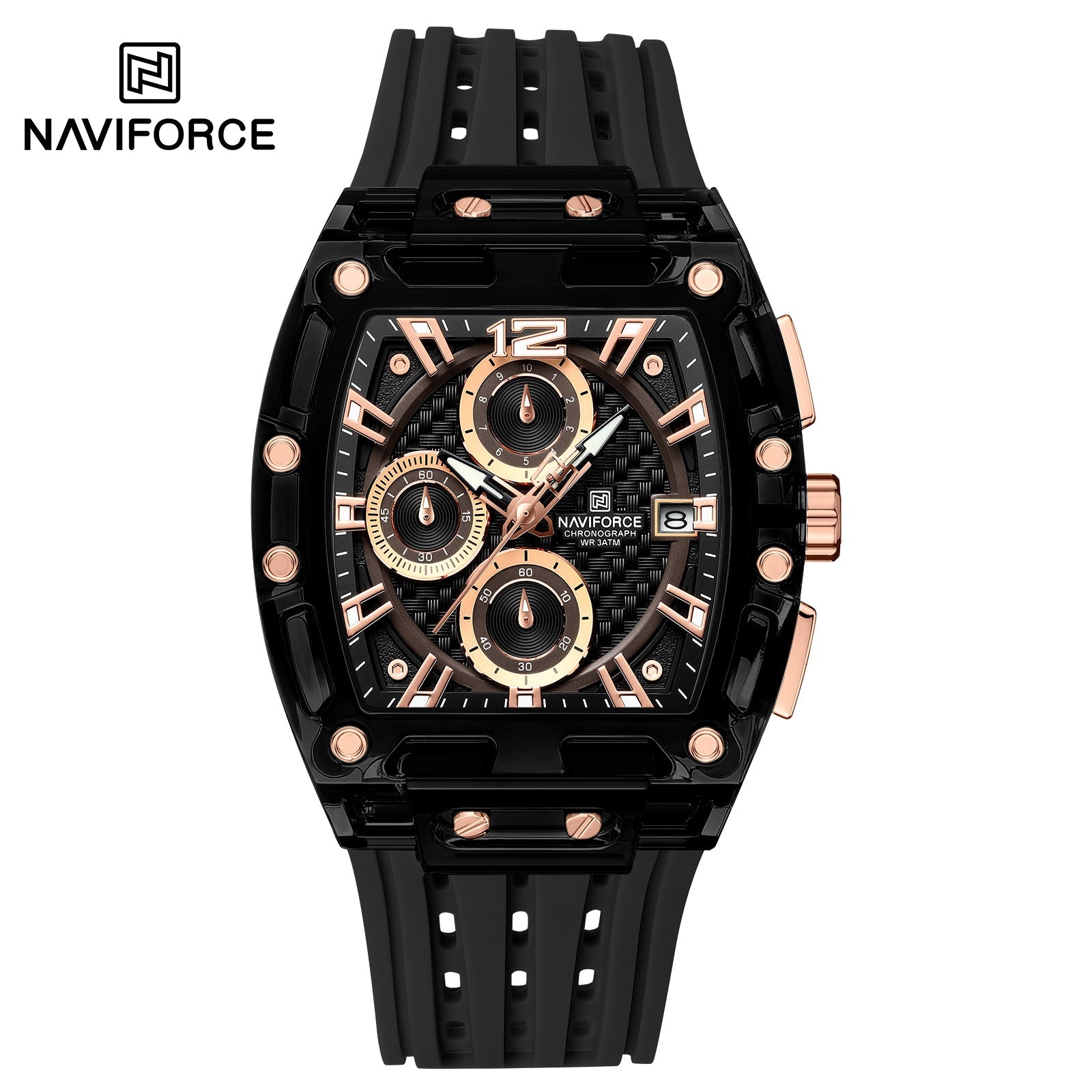 Naviforce Silicona Cronógrafo Ref NF7105