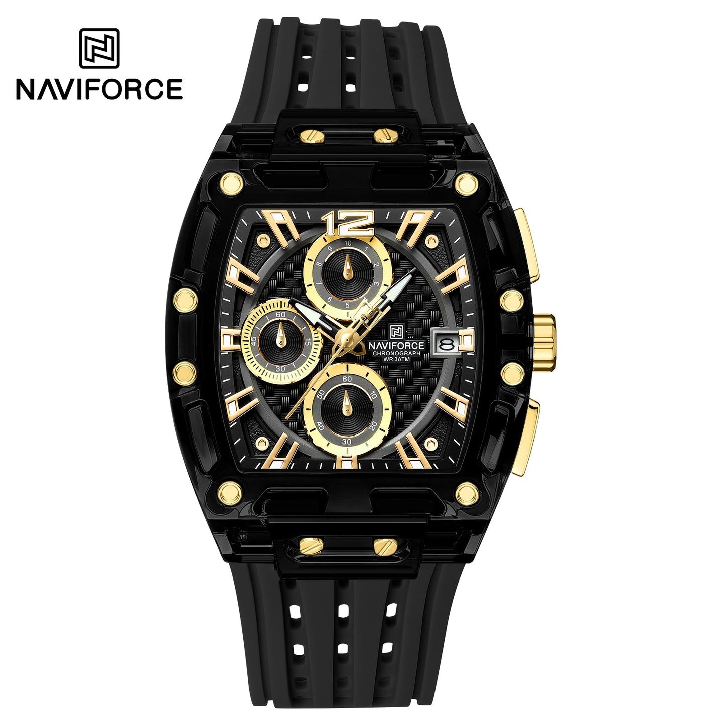 Naviforce Silicona Cronógrafo Ref NF7105