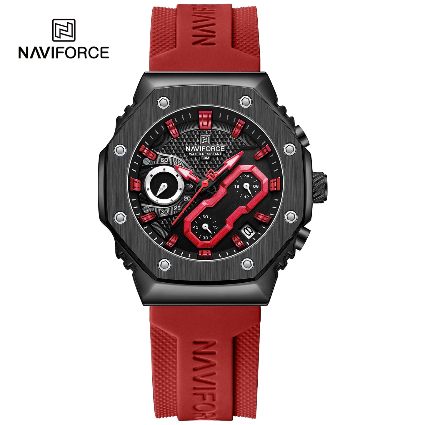 Naviforce Dama Análogo Funcional Silicona Ref NF8035L