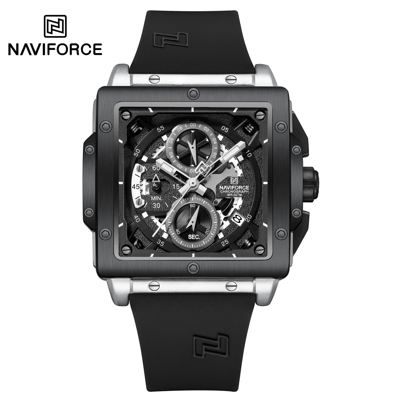 Naviforce Silicona Cronógrafo Ref NF8064