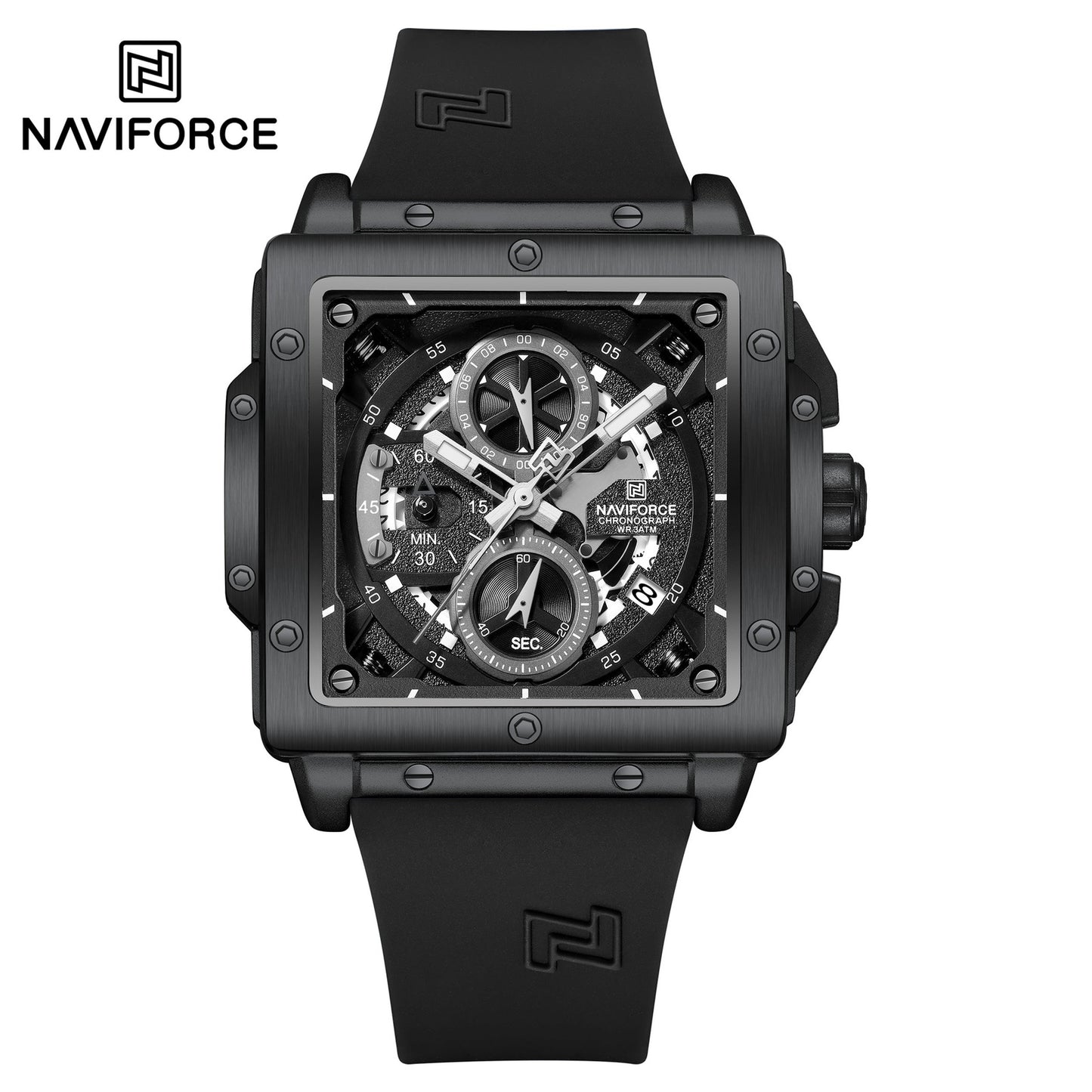 Naviforce Silicona Cronógrafo Ref NF8064