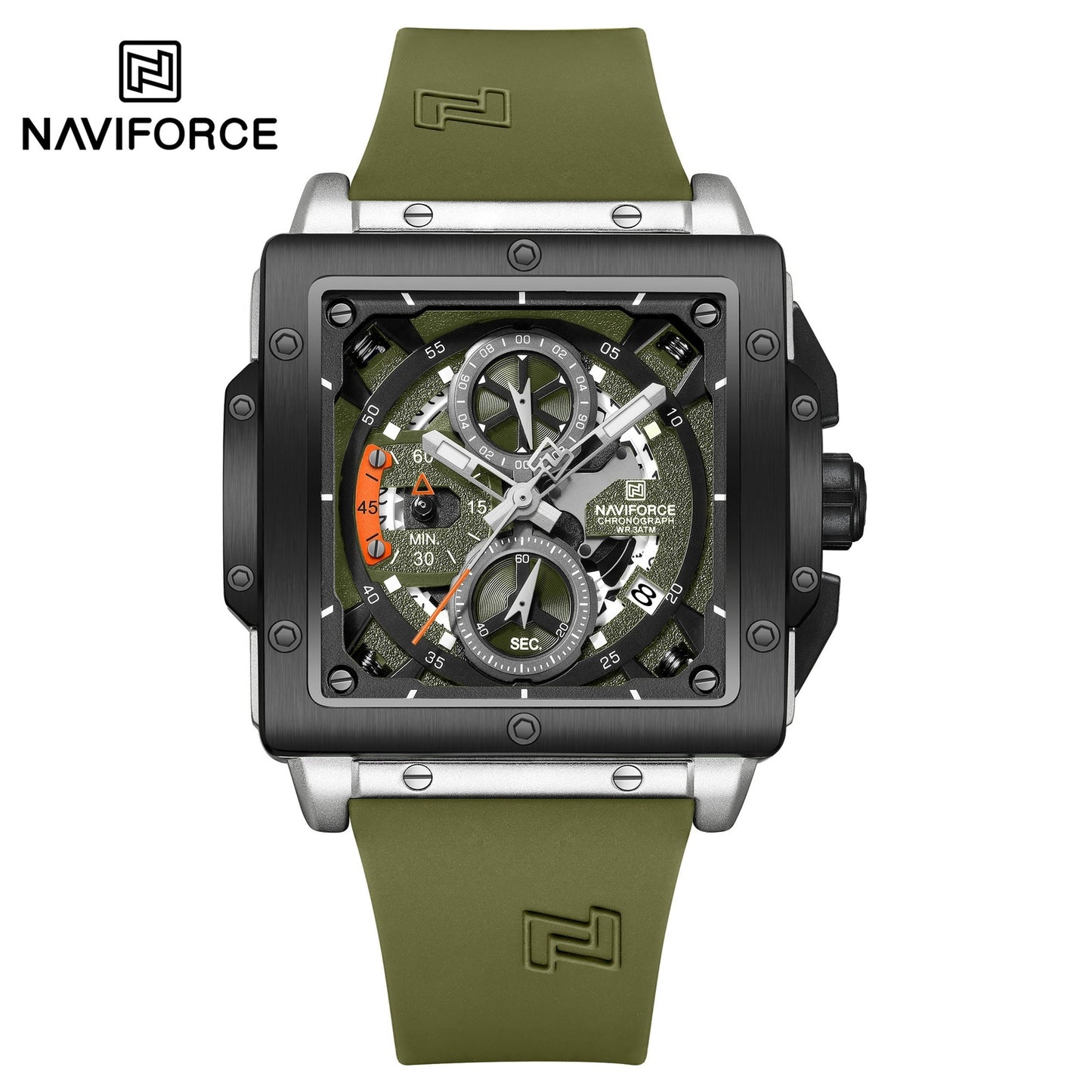 Naviforce Silicona Cronógrafo Ref NF8064