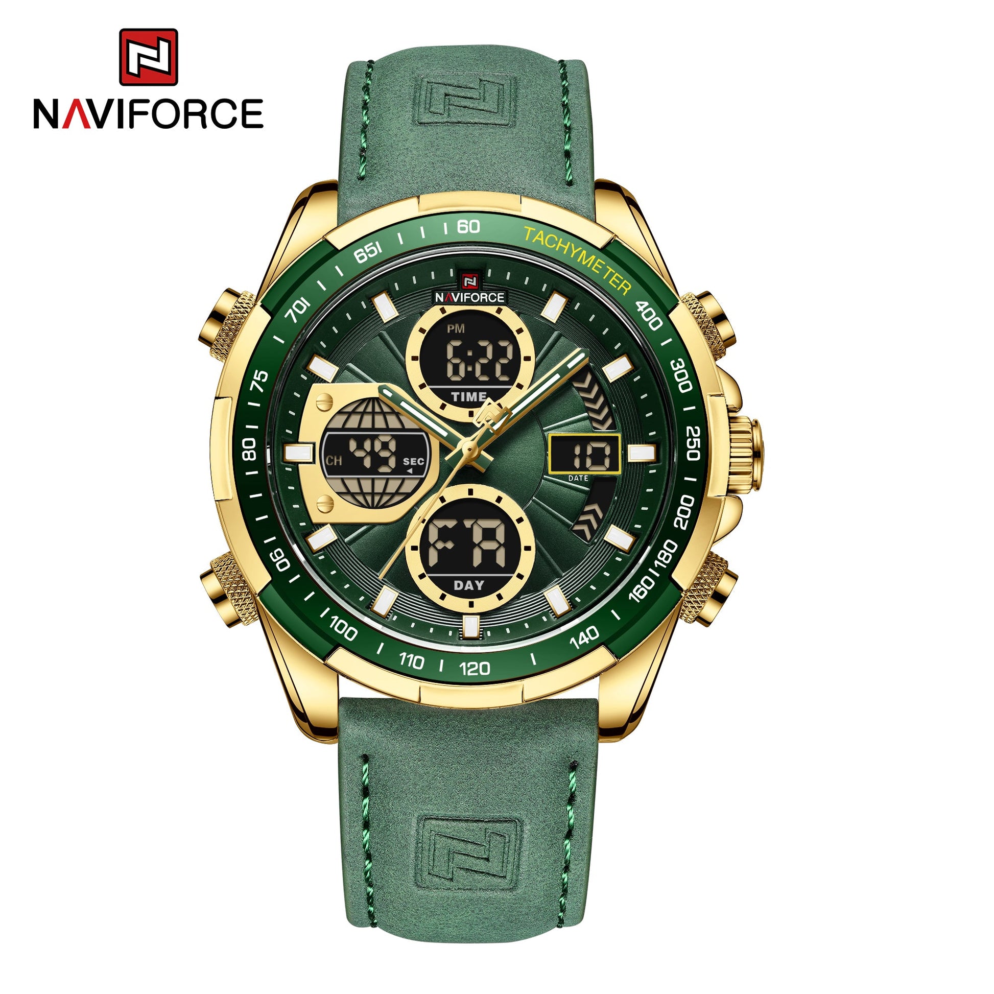 Naviforce Cuero Doble Hora Ref NF9197L