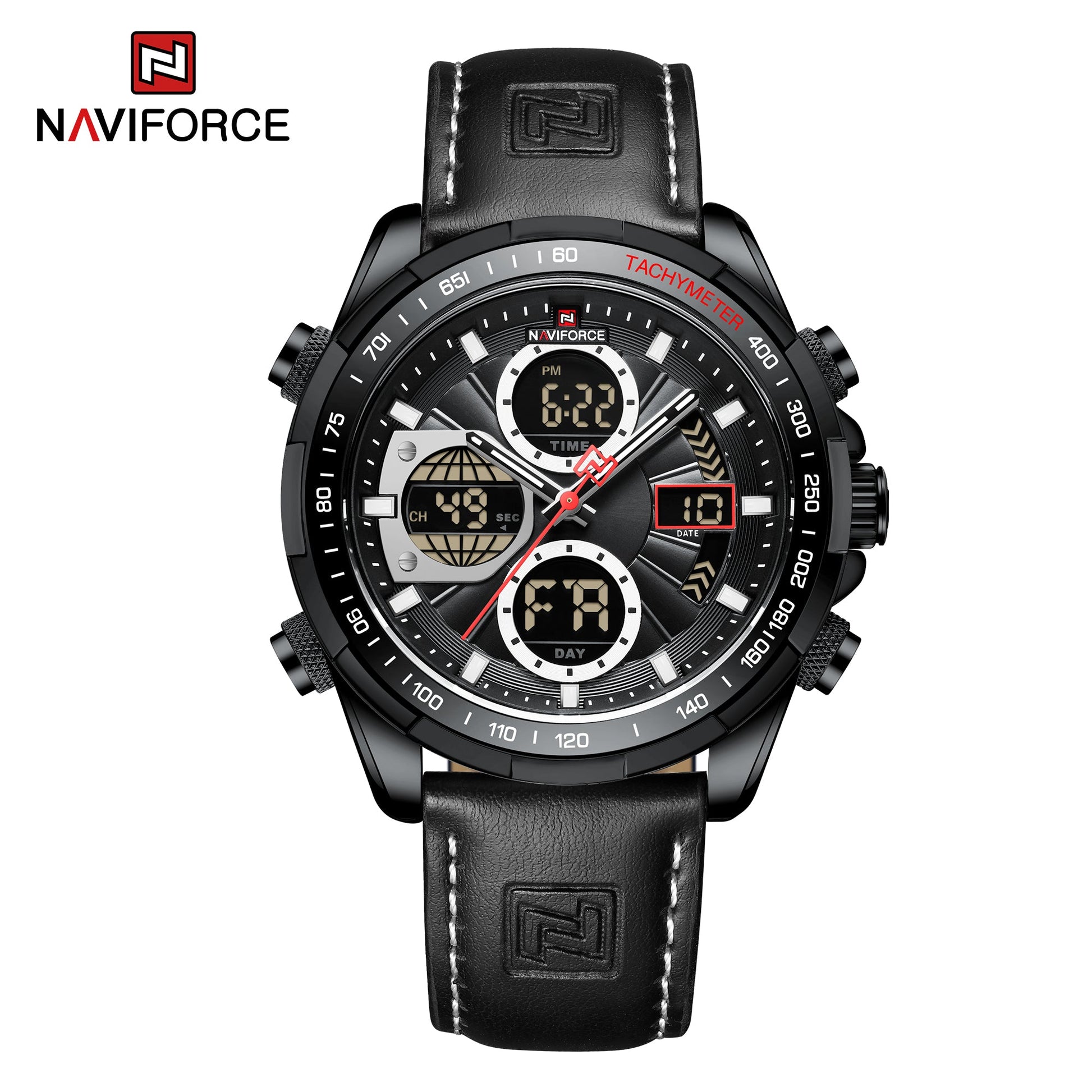 Naviforce Cuero Doble Hora Ref NF9197L