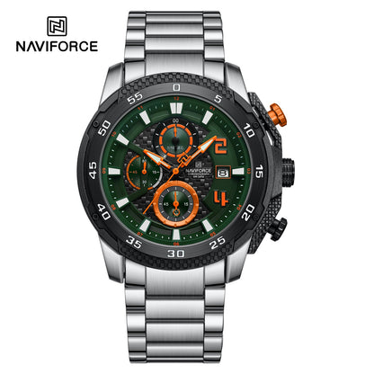Naviforce Acero Cronógrafo Ref NF8047