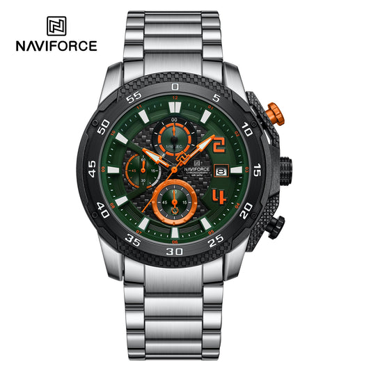 Naviforce Acero Cronógrafo Ref NF8047